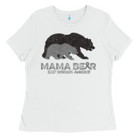 White Mama Bear Sleep Disorders Awareness Ladies Tee - Bettercallsaul