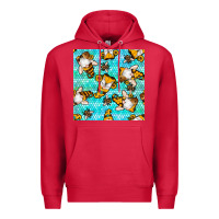 Cardinal honey bee gnomes seamless pattern Premium Hoodie - BundleAndBundleShop