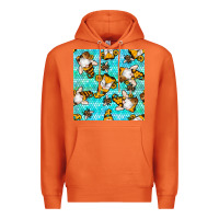 Carrot honey bee gnomes seamless pattern Premium Hoodie - BundleAndBundleShop
