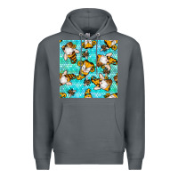 Rock honey bee gnomes seamless pattern Premium Hoodie - BundleAndBundleShop