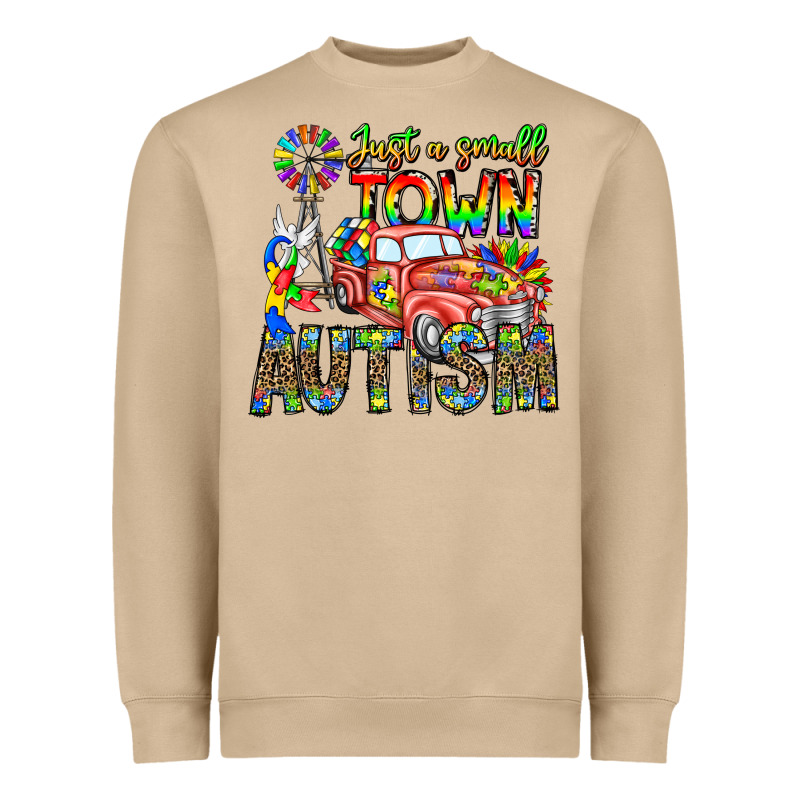 Just A Girl Small Town Autism Heavyweight Sweatshirt by CowhideDigitalArt | Teevron