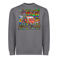Storm Just a Girl Small Town Autism Heavyweight Sweatshirt - CowhideDigitalArt
