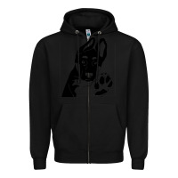 Black German Shepherd German Shepherd Puppy Zipper Hoodie - trangStudio