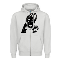 Dove Grey German Shepherd German Shepherd Puppy Zipper Hoodie - trangStudio