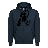 Navy German Shepherd German Shepherd Puppy Zipper Hoodie - trangStudio
