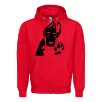 Red German Shepherd German Shepherd Puppy Zipper Hoodie - trangStudio