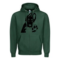 Sports Green German Shepherd German Shepherd Puppy Zipper Hoodie - trangStudio