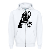 White German Shepherd German Shepherd Puppy Zipper Hoodie - trangStudio