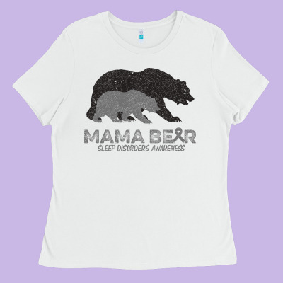 Mama Bear Sleep Disorders Awareness Ladies Tee Designed By Bettercallsaul