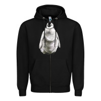 Black baby penguin Zipper Hoodie - LillyAllenDesigns