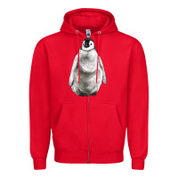 Red baby penguin Zipper Hoodie - LillyAllenDesigns