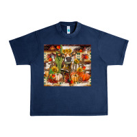 Navy fall heifer cow Urban Heavy Tee - RanaPortraitStore