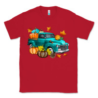 Red Fall Farm Truck Classic Tee - texasbilliewilder