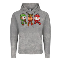 Cloud Rock christmas reindeer polar bear snowman Vintage Hoodie - CowGirlArtShop