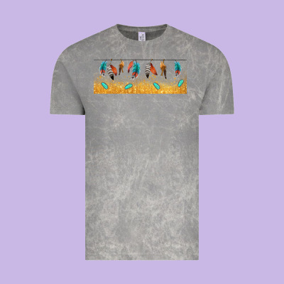 Native American Feathers Vintage Tee Designed By Tumblerdesignbyshophia