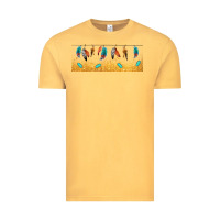 Vintage Mustard native American feathers Vintage Tee - TumblerDesignByShophia