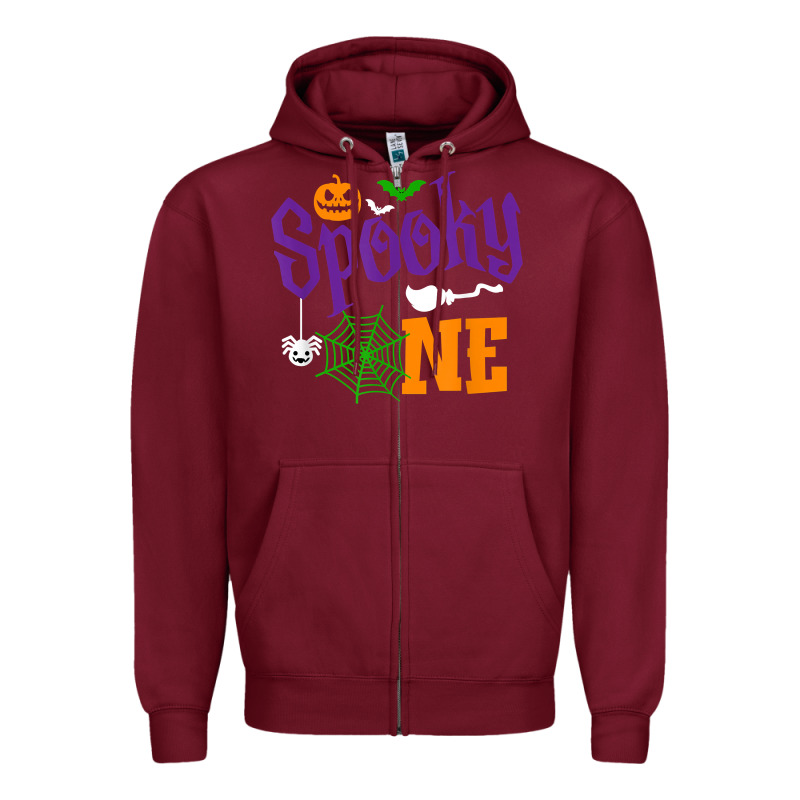 Spooky One Boy Halloween 1st Birthday Matching Family T Shirt Zipper Hoodie by trangStudio | Teevron