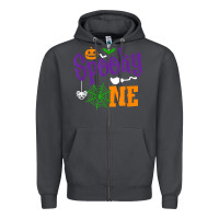 Smoke spooky one boy halloween 1st birthday matching family t shirt Zipper Hoodie - trangStudio