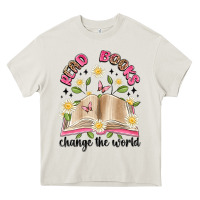 Cream read books change the world artiststas Heavy Core Tee - Artiststas