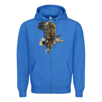 True Royal American White Sea Eagle Zipper Hoodie - LillyAllenDesigns