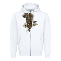 White American White Sea Eagle Zipper Hoodie - LillyAllenDesigns