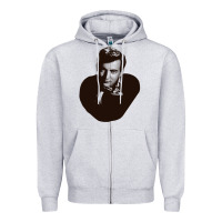 Heather Grey Bobby Darin Zipper Hoodie - trangStudio