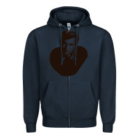 Navy Bobby Darin Zipper Hoodie - trangStudio