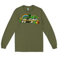 Army Green Tennessee map St. Patrick's Long Sleeve Tee - CowGirlArtShop