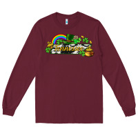 Burgundy Tennessee map St. Patrick's Long Sleeve Tee - CowGirlArtShop