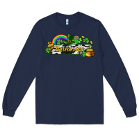 Navy Tennessee map St. Patrick's Long Sleeve Tee - CowGirlArtShop