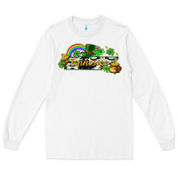 White Tennessee map St. Patrick's Long Sleeve Tee - CowGirlArtShop