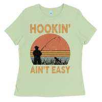 Matcha Hookin Ain t Easy Fishing Ladies Tee - Bettercallsaul