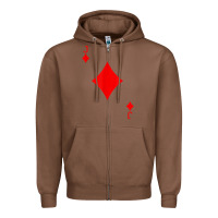 Chestnut jack of diamond deck of cards halloween costume t shirt Zipper Hoodie - trangStudio