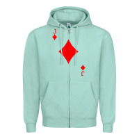 Seafoam jack of diamond deck of cards halloween costume t shirt Zipper Hoodie - trangStudio