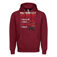 Burgundy 14 Year Old Gamer Gift Boy Teen 14th Perfect Birthday Gaming Zipper Hoodie - trangStudio
