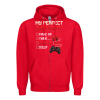 Red 14 Year Old Gamer Gift Boy Teen 14th Perfect Birthday Gaming Zipper Hoodie - trangStudio