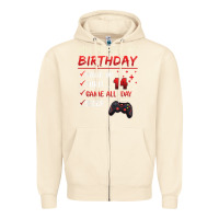 Sandshell 14 Year Old Gamer Gift Boy Teen 14th Perfect Birthday Gaming Zipper Hoodie - trangStudio