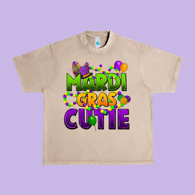 Mardi Gras Cutie Urban Heavy Tee Designed By Cowgirlartshop