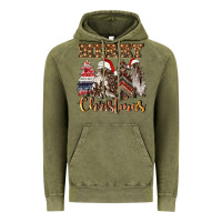 Vintage Olive merry christmas trees Vintage Hoodie - CowGirlArtShop