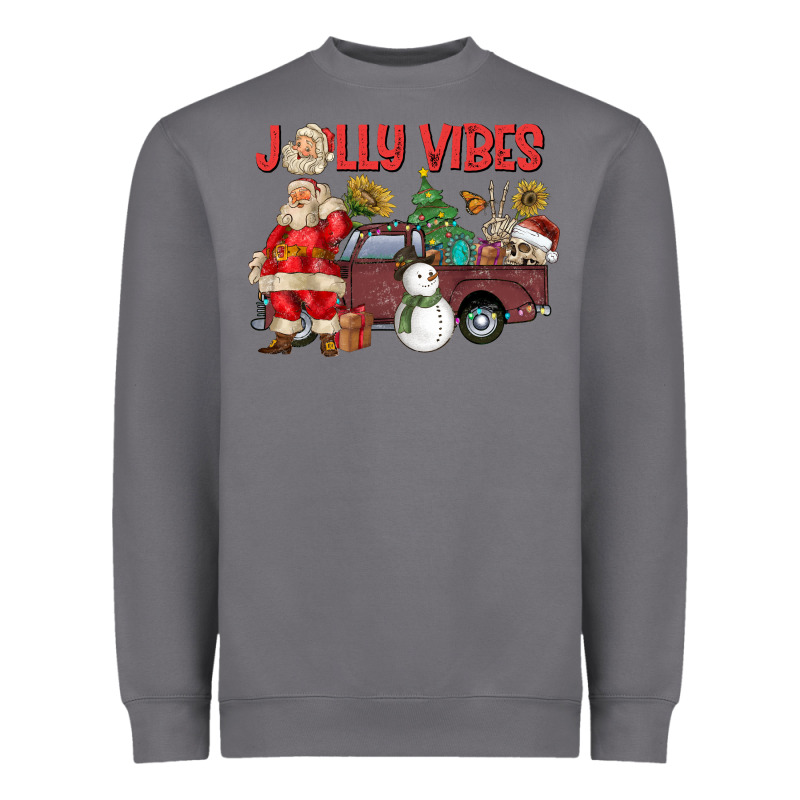Jolly Vibes Heavyweight Sweatshirt by CowhideDigitalArt | Teevron