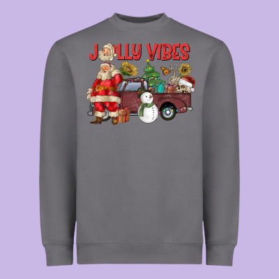 Jolly Vibes Heavyweight Sweatshirt Designed By Cowhidedigitalart