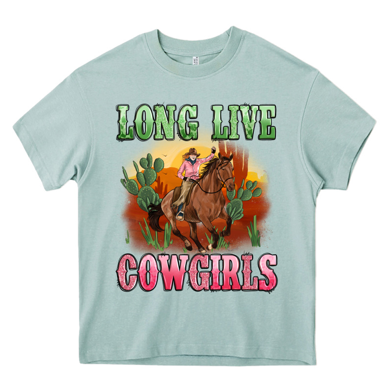 Long Live Cowgirls Artiststas Heavy Core Tee by Artiststas | Teevron
