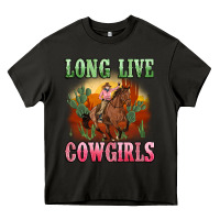Asphalt long live cowgirls artiststas Heavy Core Tee - Artiststas