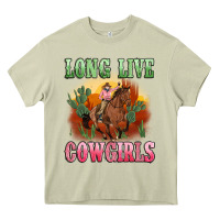 Mossy long live cowgirls artiststas Heavy Core Tee - Artiststas