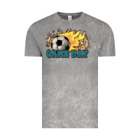 Cloud Rock Game day Soccer leopard flames fireball Vintage Tee - HowdyJamesFarm