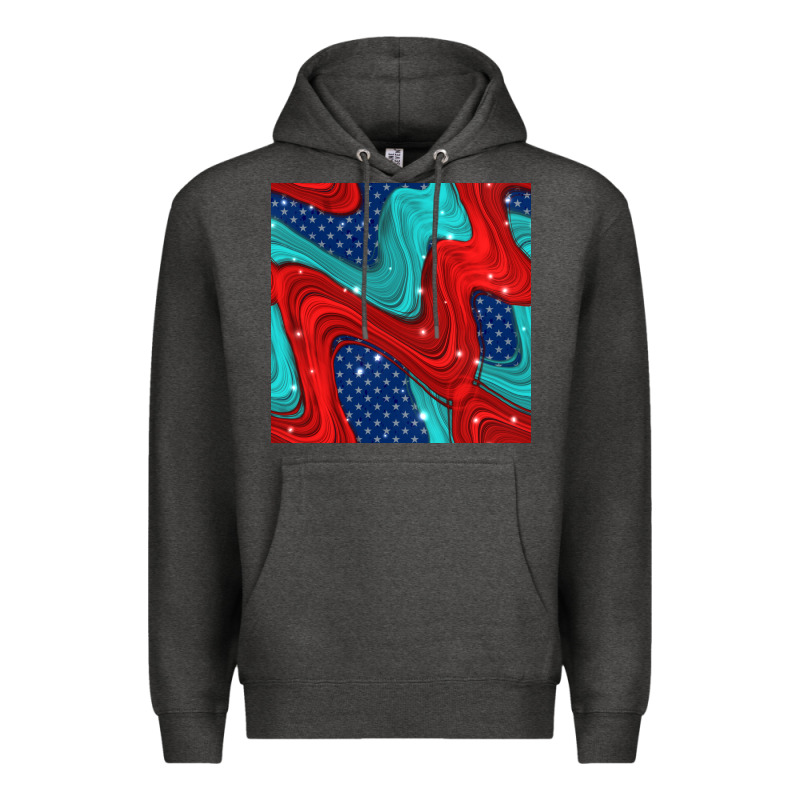 American Flag Stripes Seamless Pattern Premium Hoodie by BundleAndBundleShop | Teevron