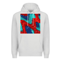 Dove Grey american flag stripes seamless pattern Premium Hoodie - BundleAndBundleShop