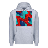 Heather Grey american flag stripes seamless pattern Premium Hoodie - BundleAndBundleShop