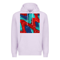 Lilac american flag stripes seamless pattern Premium Hoodie - BundleAndBundleShop