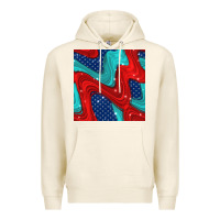 Tofu american flag stripes seamless pattern Premium Hoodie - BundleAndBundleShop